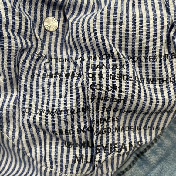 Mugsy Men's Light Stretch Blue Jeans Size 37/28.5 - Picture 8 of 8